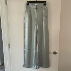 Abercrombie and Fitch satin tailored wide leg pants